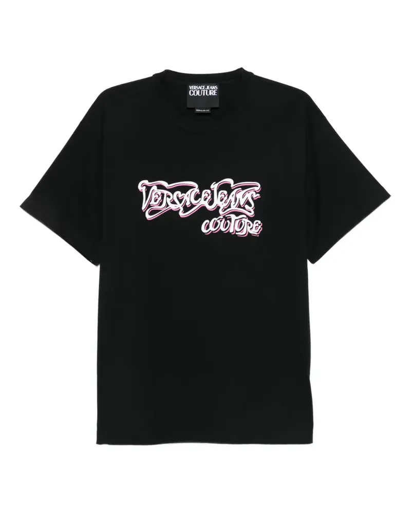 Versace Jeans logo-print T-shirt - Schwarz Schwarz