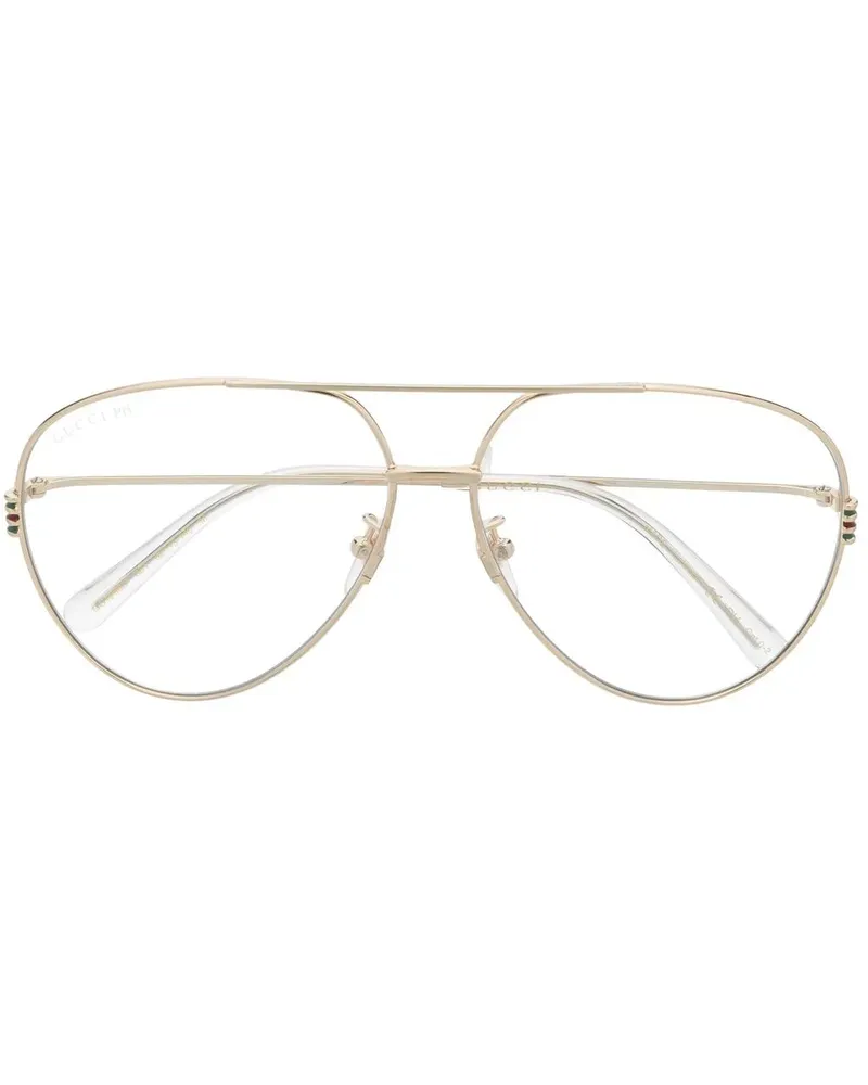 Gucci Klassische Pilotenbrille - Gold Gold