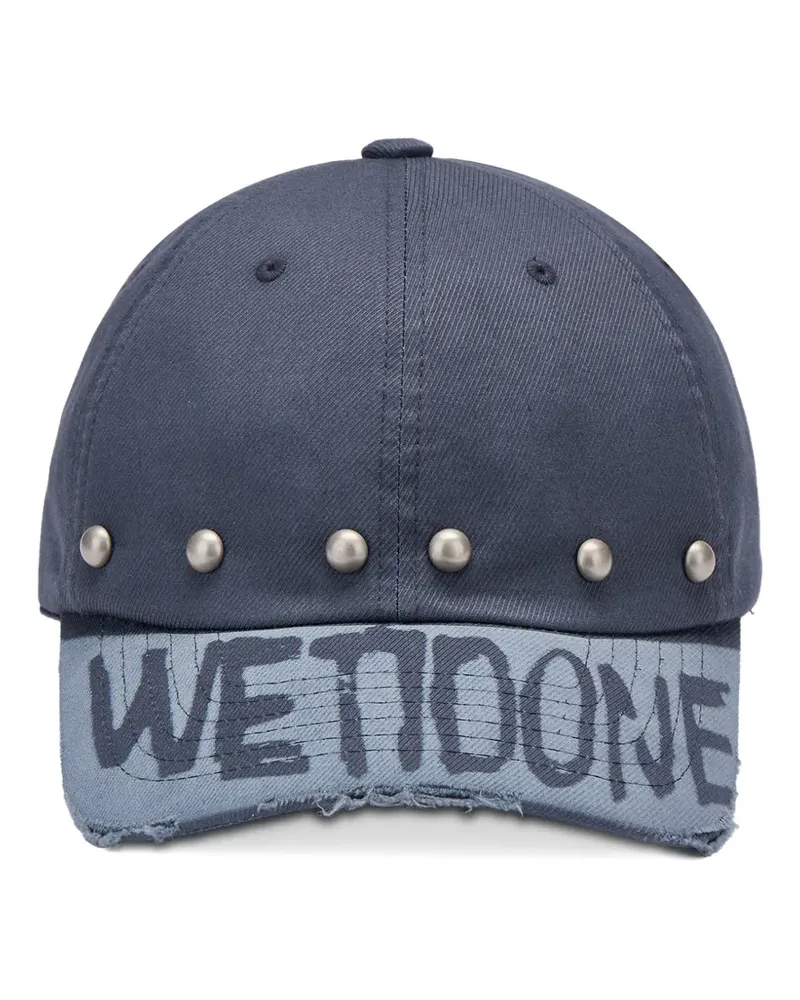 WE 11 DONE studded distressed baseball cap - Grau Grau