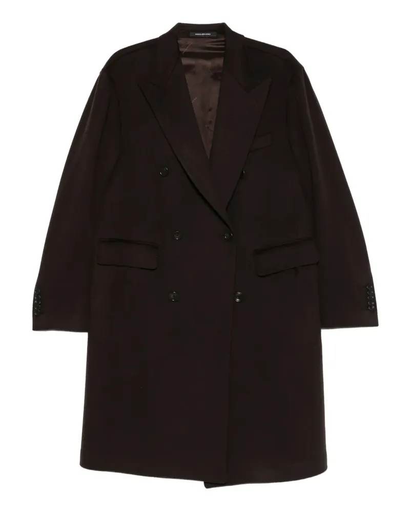 Tagliatore Doppelreihiger Mantel - Braun Braun