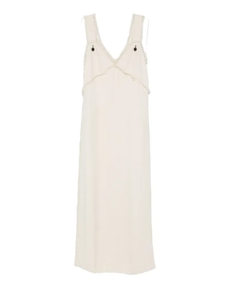 Totême guipure-lace cut-out dress - Nude Nude