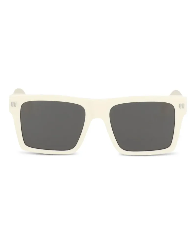 OFF-WHITE Sonnenbrille mit eckigem Gestell - Weiß Weiß