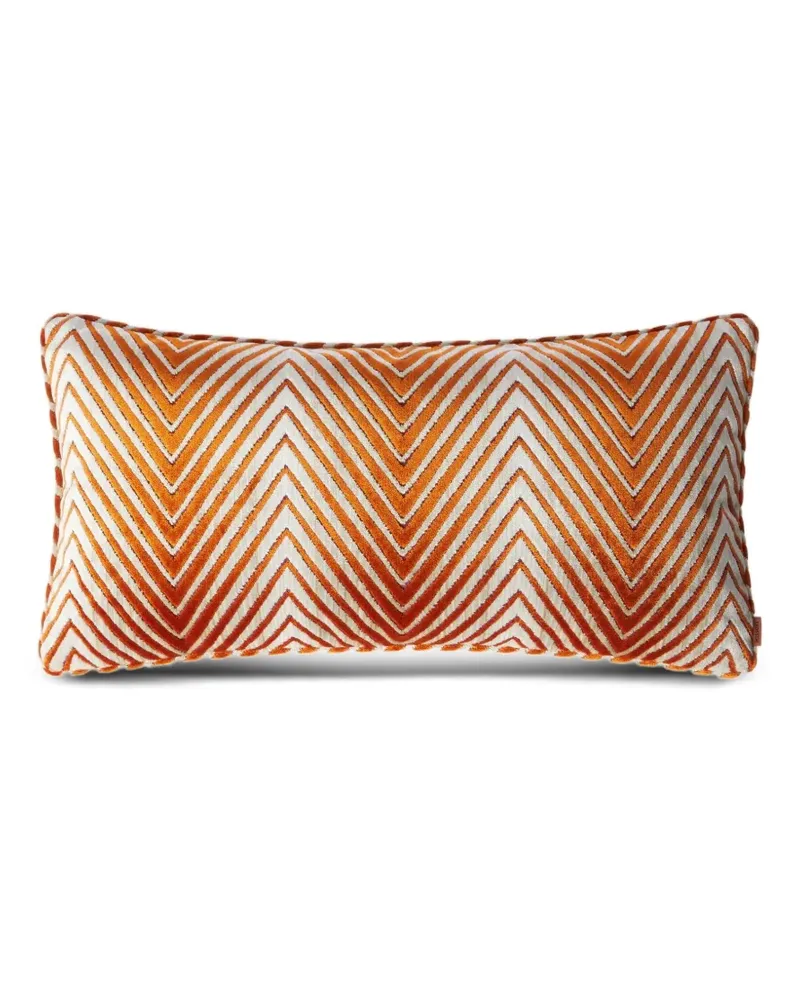 Missoni Home Chevron Kissen aus Samt (30cm x 60cm) - Orange Orange