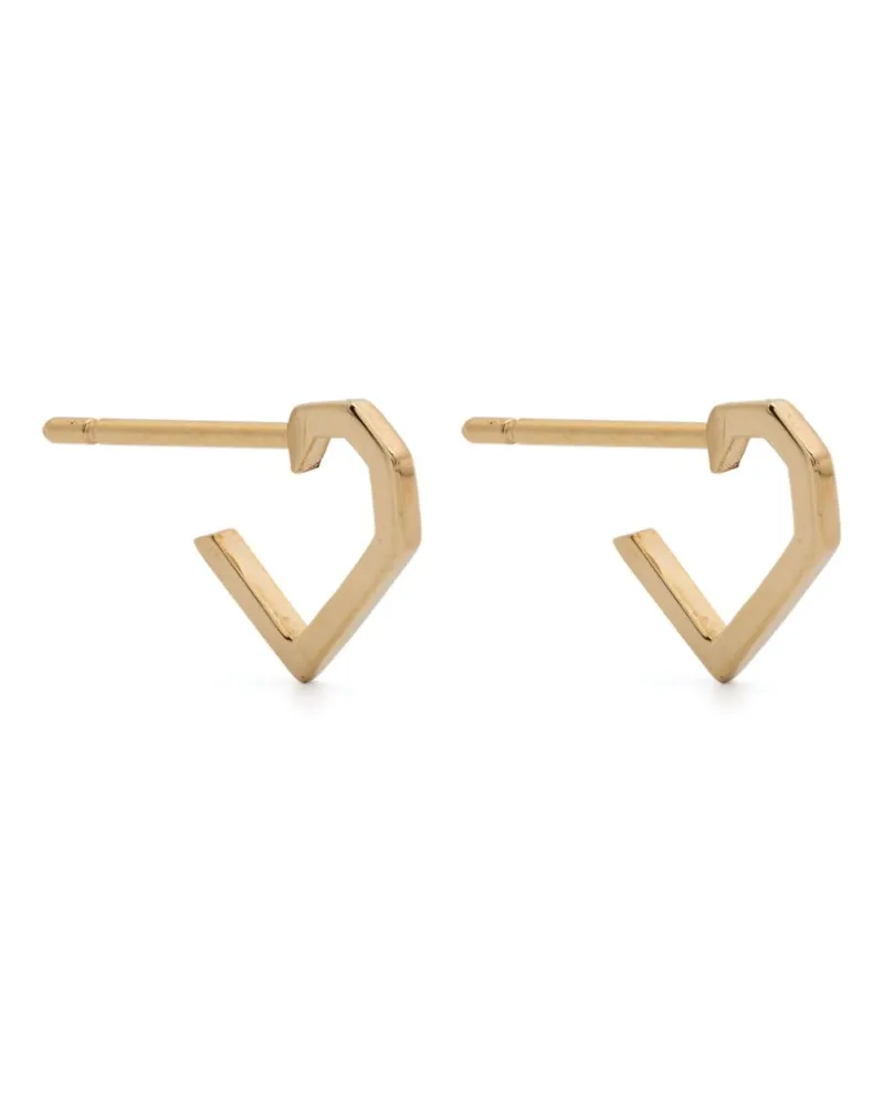 Aliita 18kt Corazon Gelbgoldohrstecker Gold