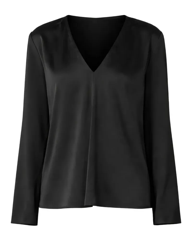 Jucca Bluse mit V-Ausschnitt - Schwarz Schwarz