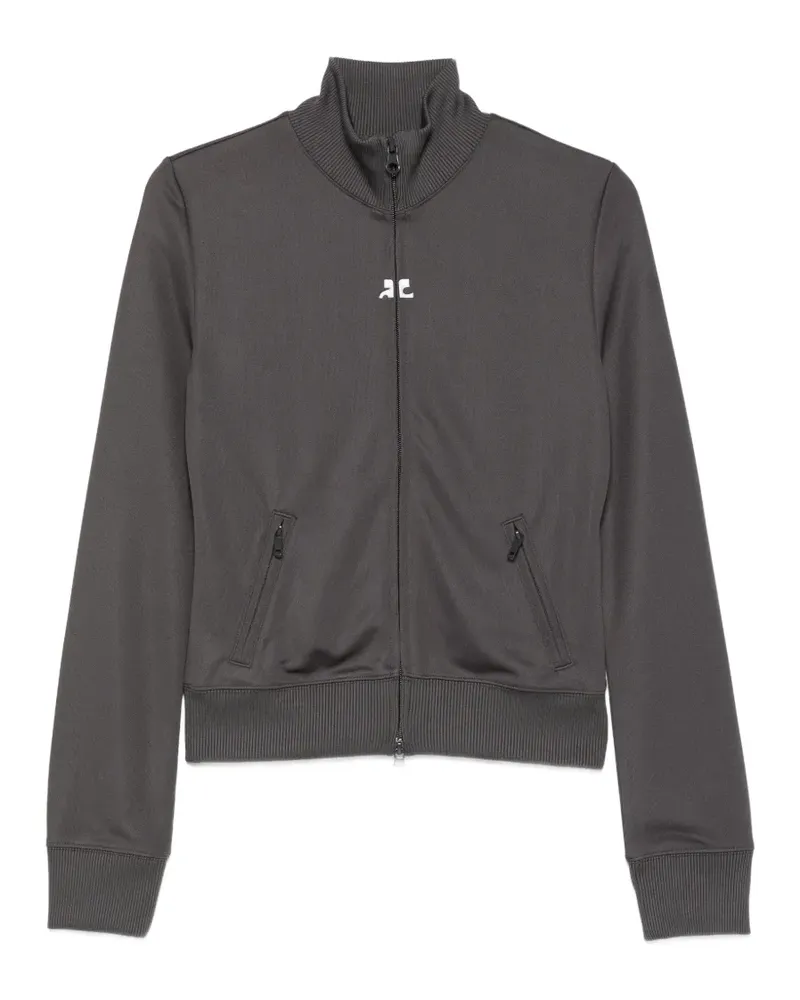 Courrèges zip logo sweatshirt - Grau Grau