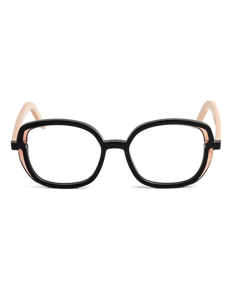 Face à Face Brille mit eckigem Gestell - Schwarz Schwarz
