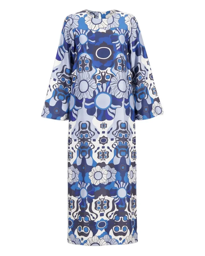 PAULA Shirley Midikleid - Blau Blau