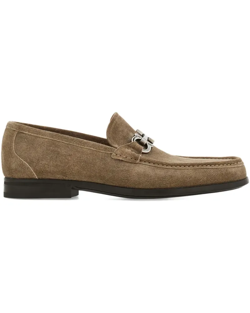 Ferragamo Loafer mit Gancini-Spange - Nude Nude