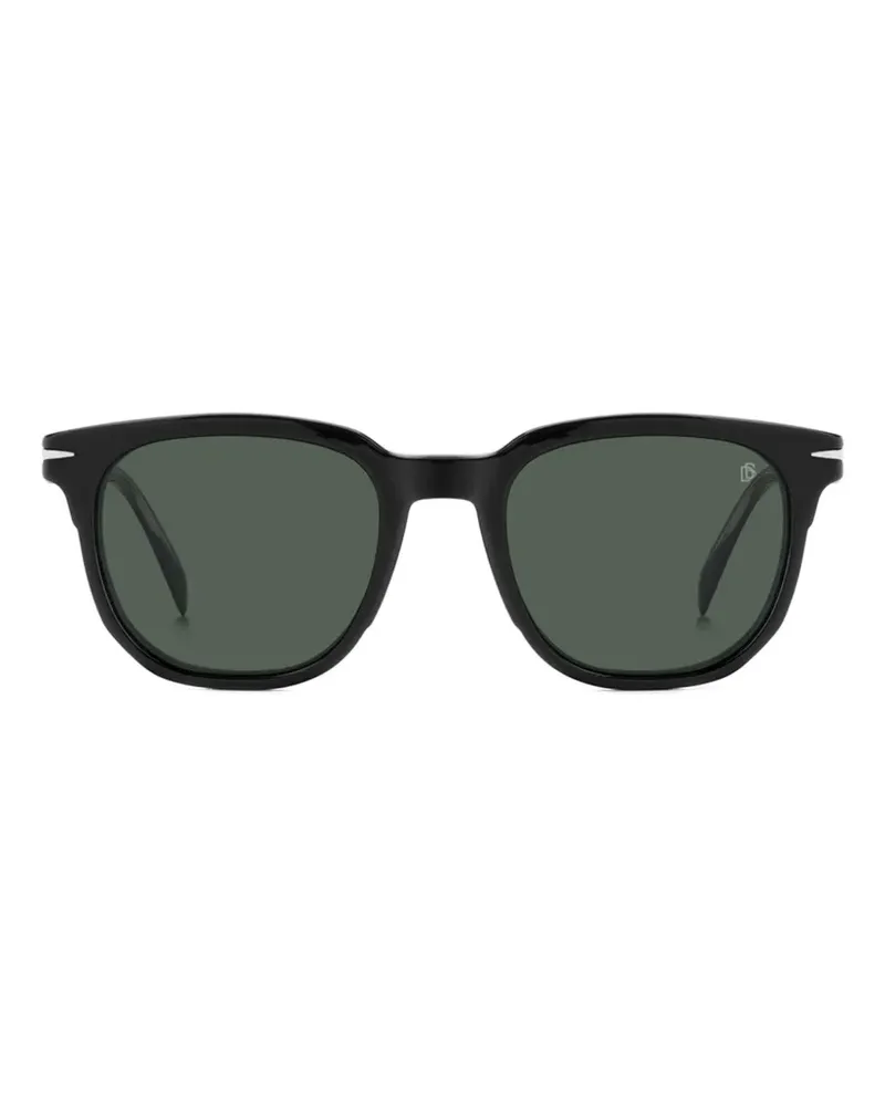 EYEWEAR by DAVID BECKHAM clip-on square-frame sunglasses - Braun Braun