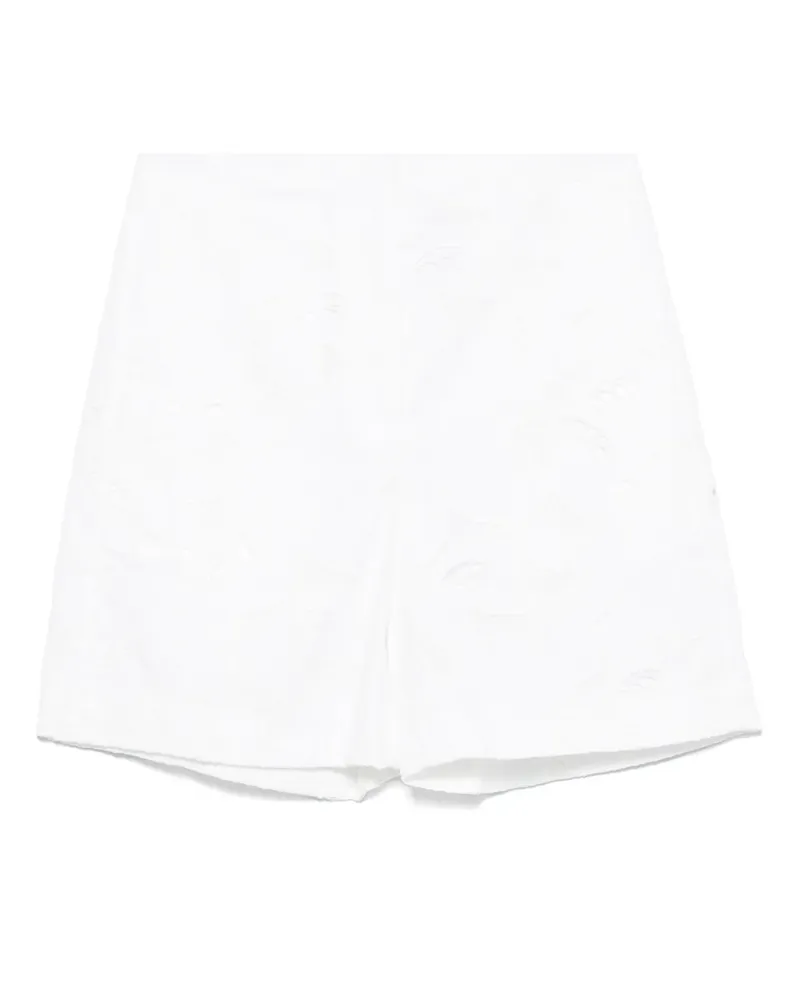 HUGO BOSS Shorts aus Blumenspitze - Weiß Weiß