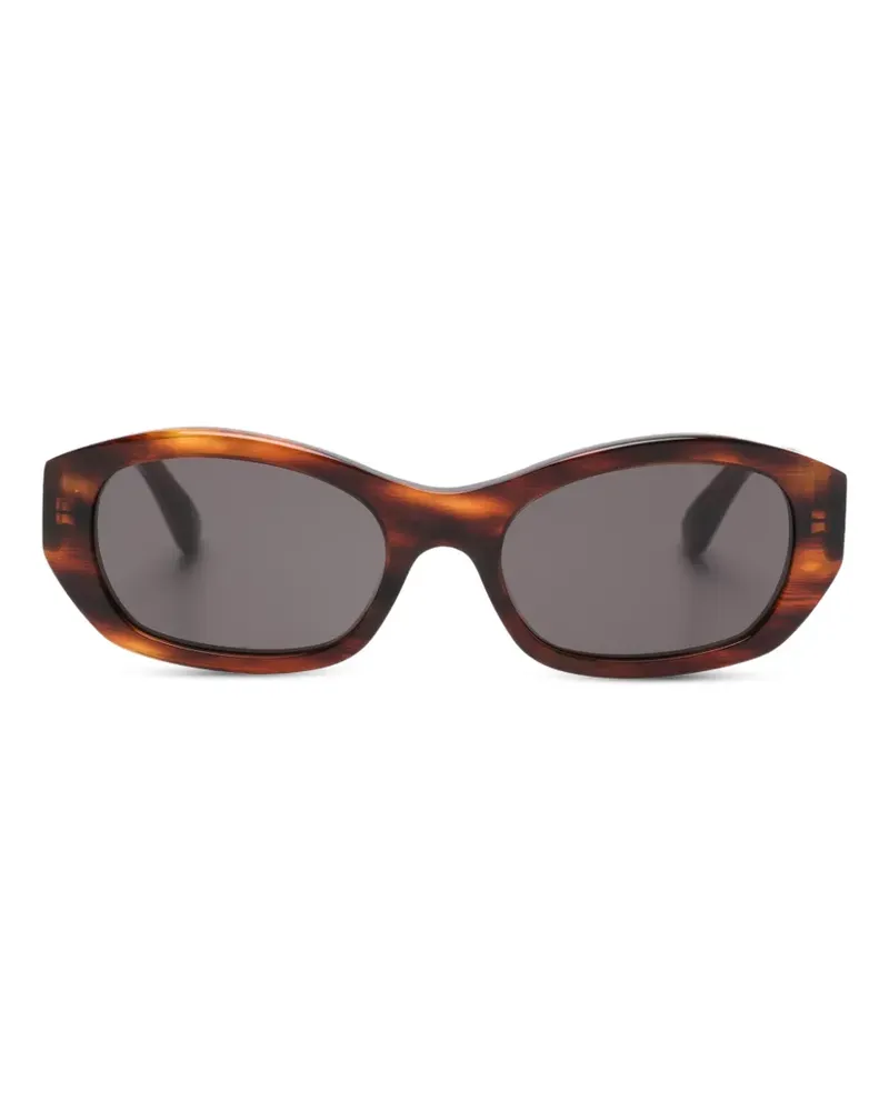 Balenciaga Sonnenbrille mit geometrischem Gestell - Braun Braun