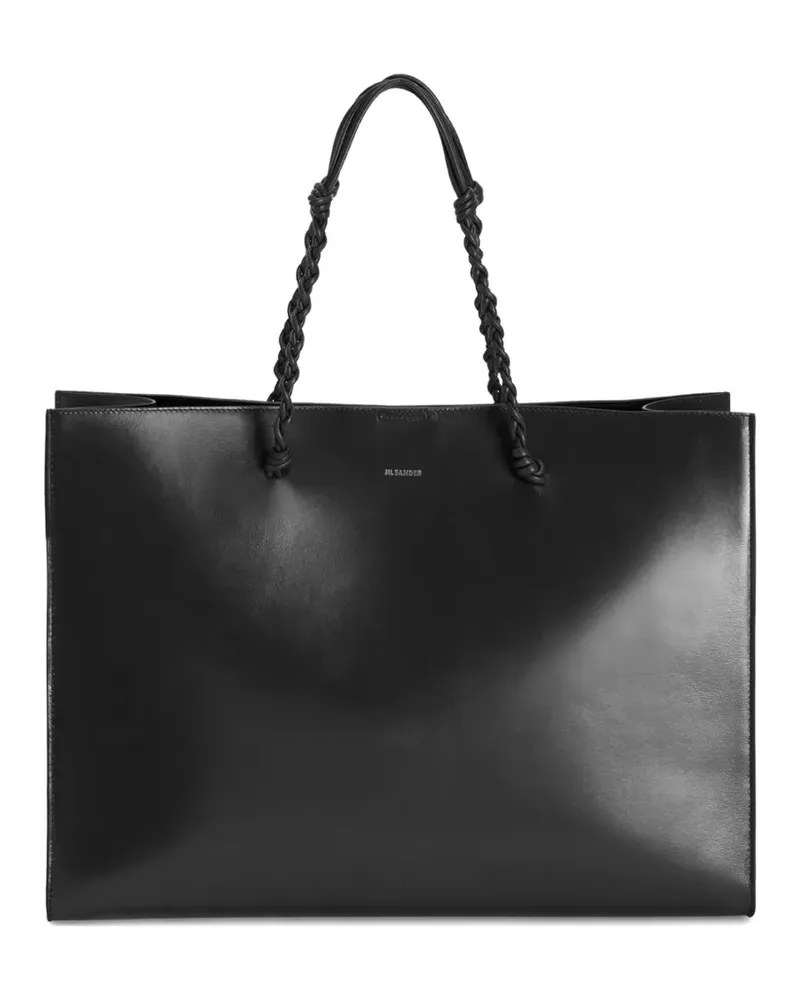 Jil Sander Tangle Tote Bag mit Logo-Prägung - Schwarz Schwarz