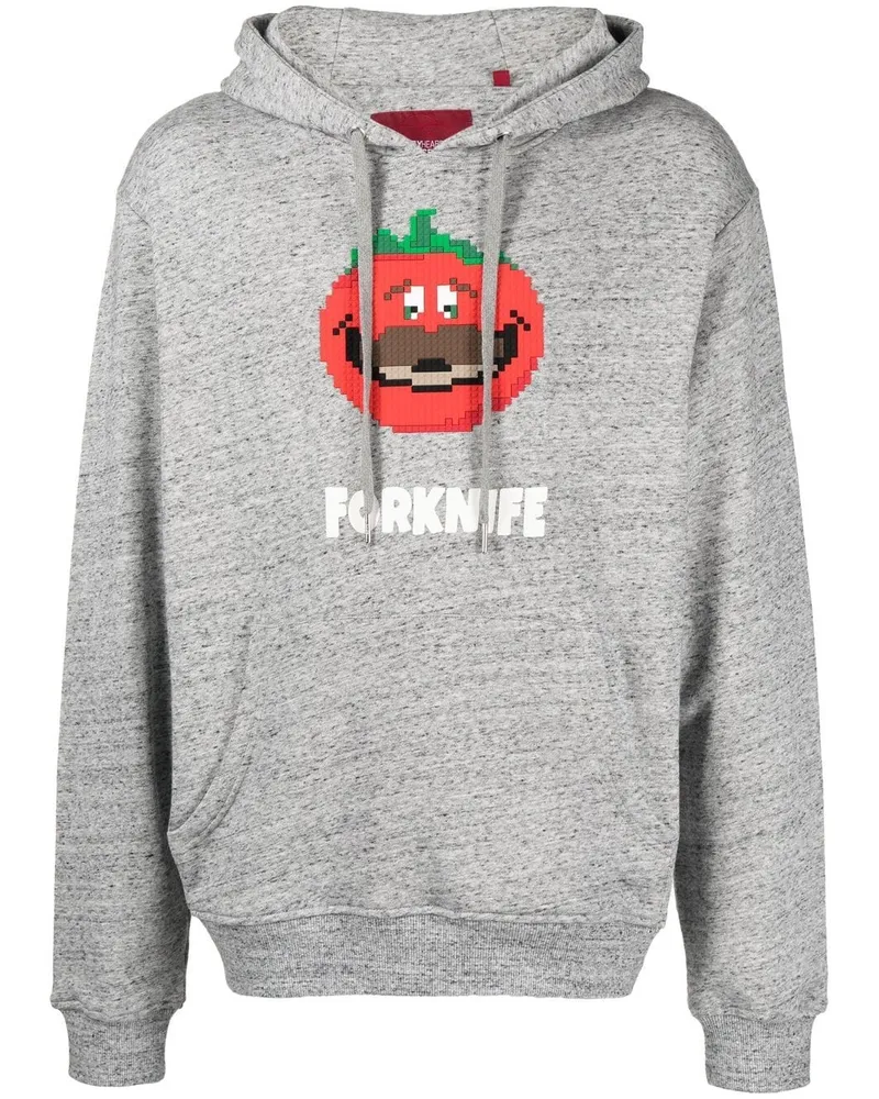 Mostly Heard Rarely Seen Forknife Hoodie Grau