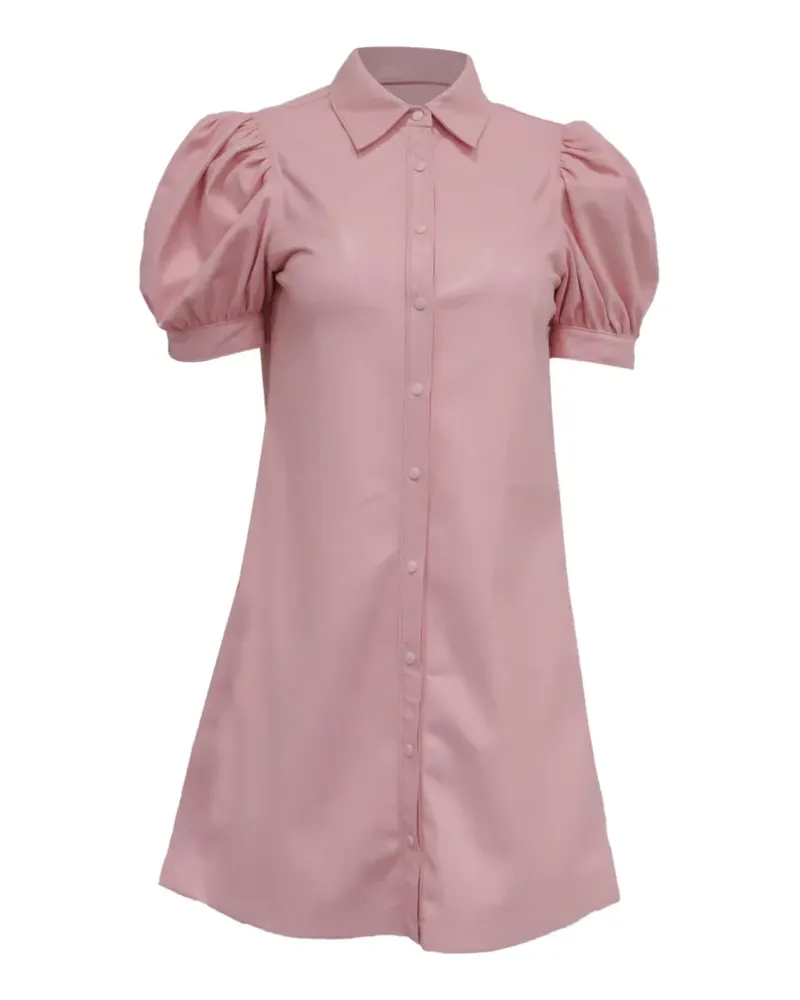 Alice + Olivia Jenn puff-sleeve shirt dress - Rosa Rosa