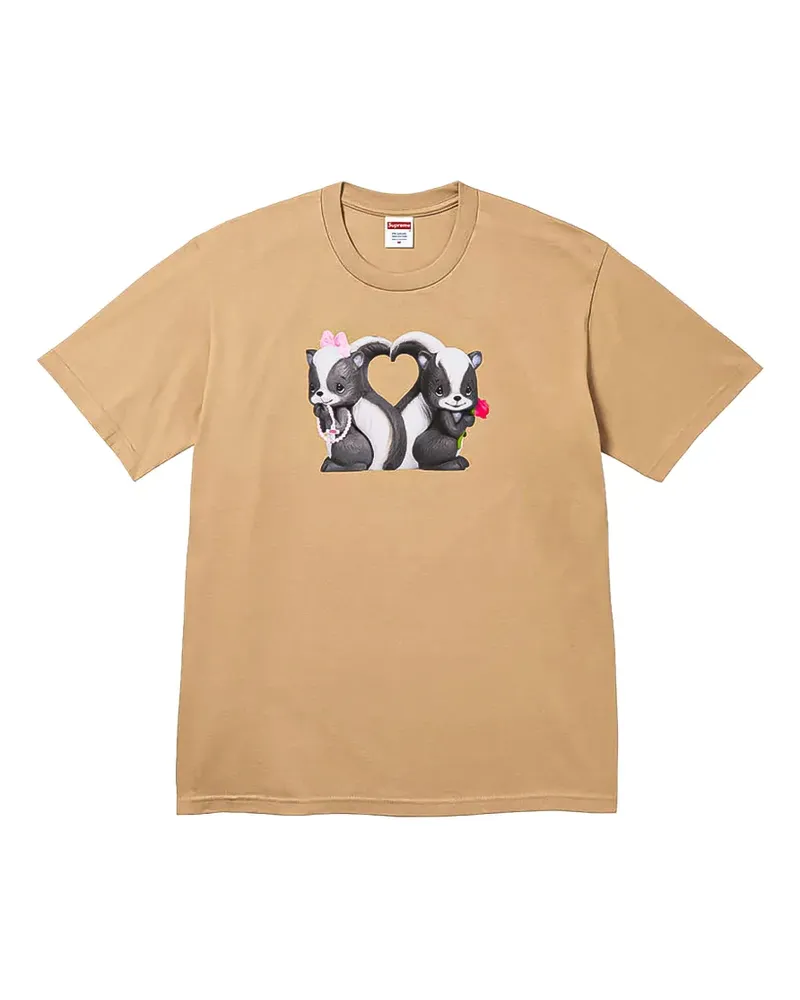 Supreme Being Skunk T-Shirt mit Print - Nude Nude