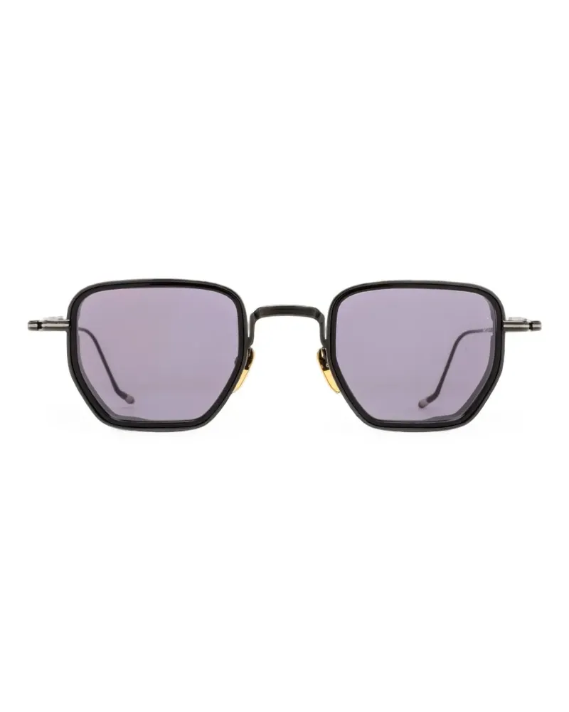 Jacques Marie Mage Atkins Sonnenbrille mit geometrischem Gestell - Schwarz Schwarz