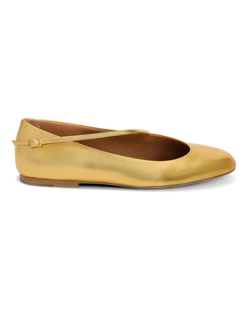 Jil Sander Laminierte Elyss Ballerinas - Gelb Gelb