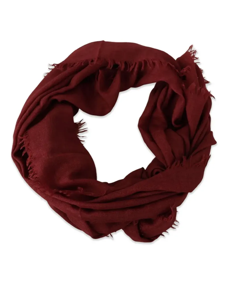 Dolce & Gabbana DG Crown Schal mit Fransenbesatz - Rot Rot