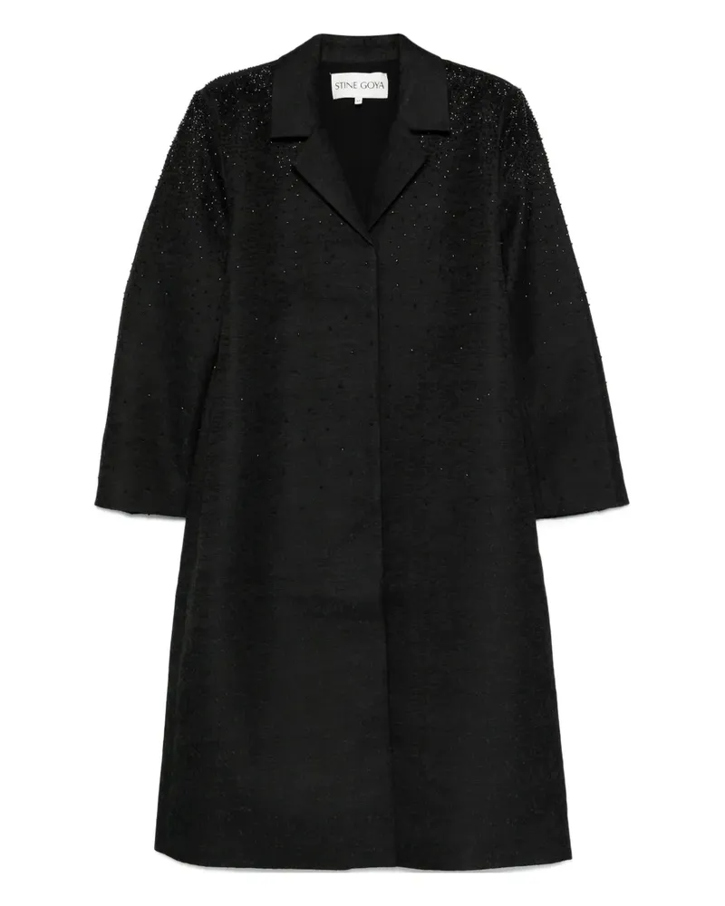 Stine Goya Verzierter Elevated Mantel - Schwarz Schwarz