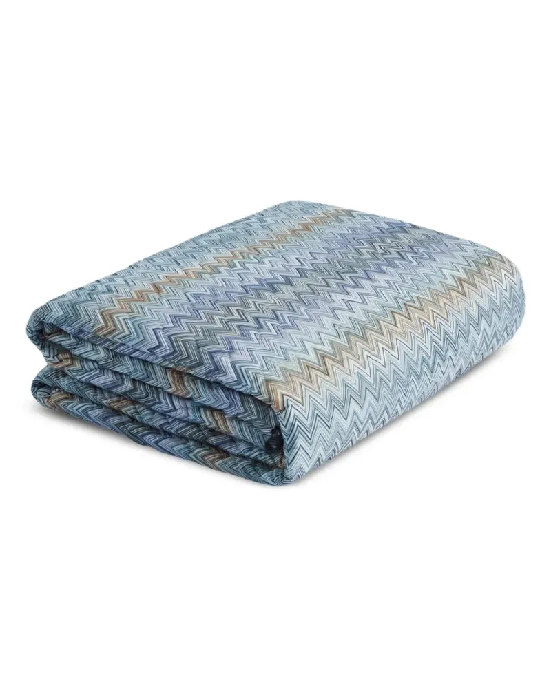 Missoni Home Gesteppte Decke mit Zickzackmuster - Blau Blau
