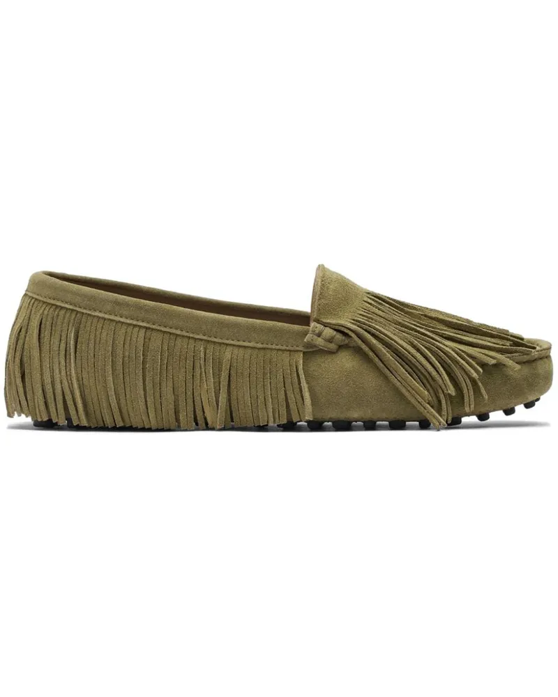 Scarosso Cochise Loafer aus Wildleder - Grün Grün