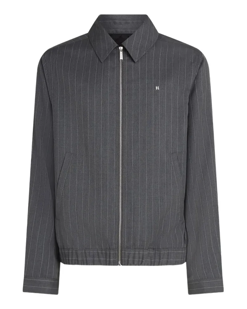 Karl Lagerfeld Hemdjacke mit Nadelstreifen - Grau Grau