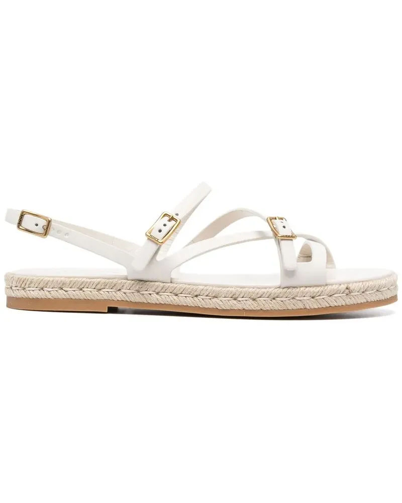 TOD'S Flache Sandalen - Weiß Weiß