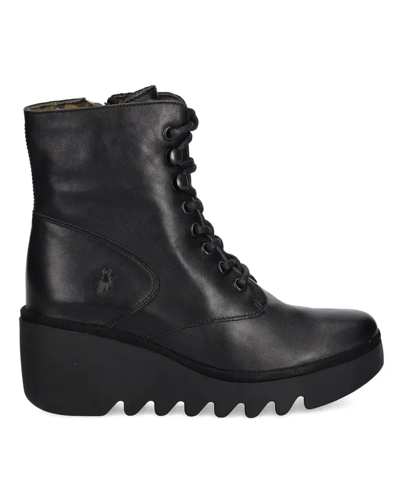 Fly London lace-up wedge-heel boots - Schwarz Schwarz