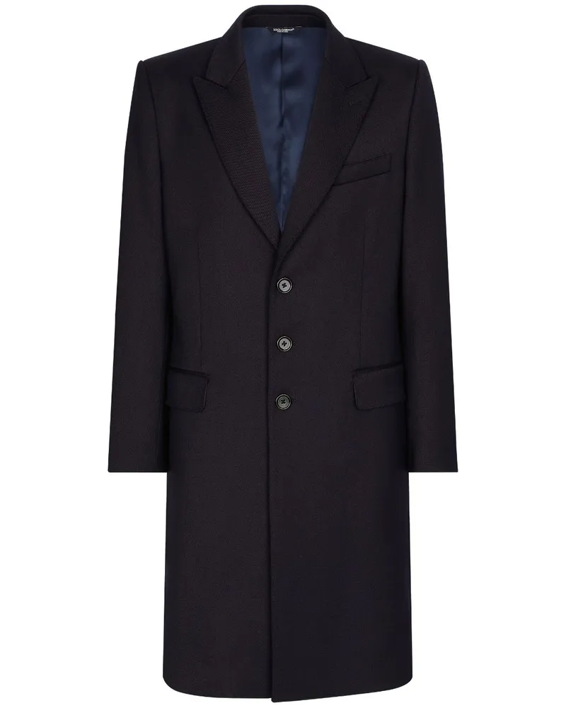 Dolce & Gabbana Mantel mit steigendem Revers - Blau Blau