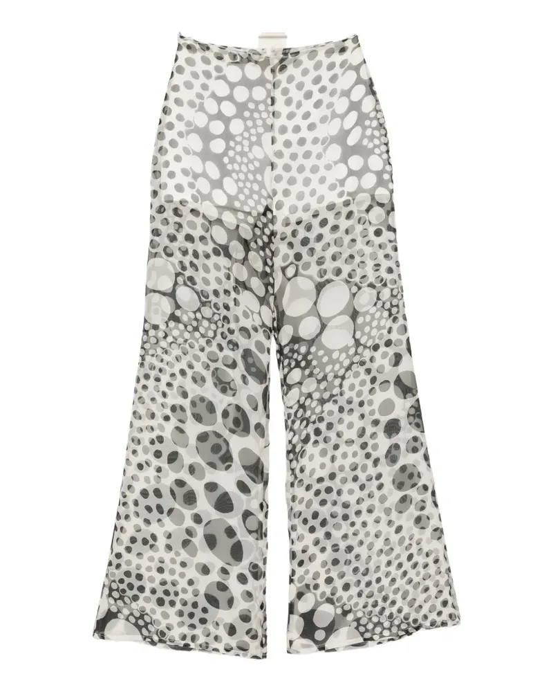 Isabel Sanchís Hose mit Polka Dots - Weiß Weiß