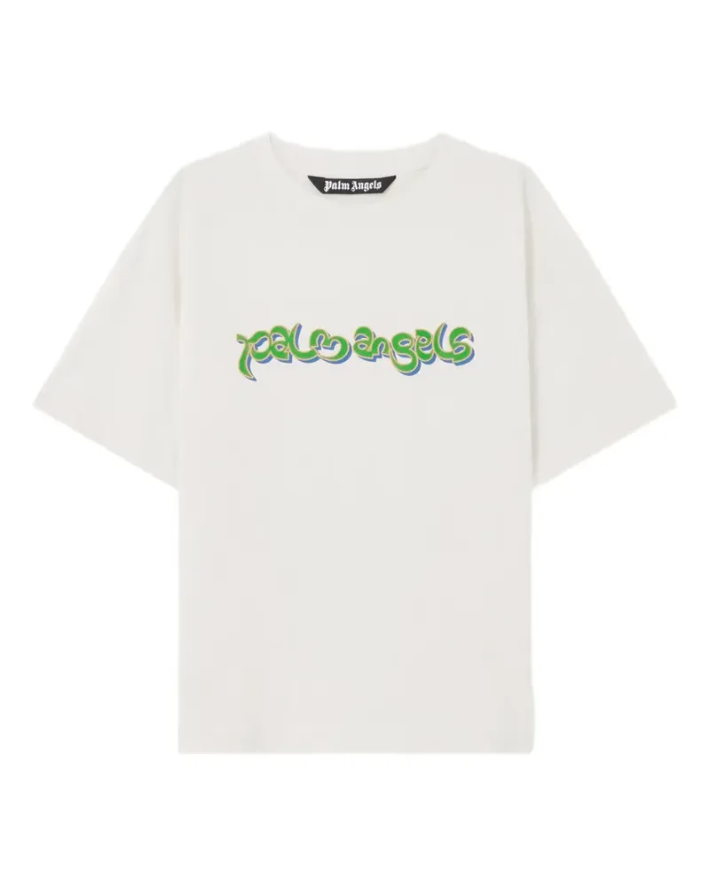 Palm Angels T-Shirt mit Logo-Grafik - Nude Nude