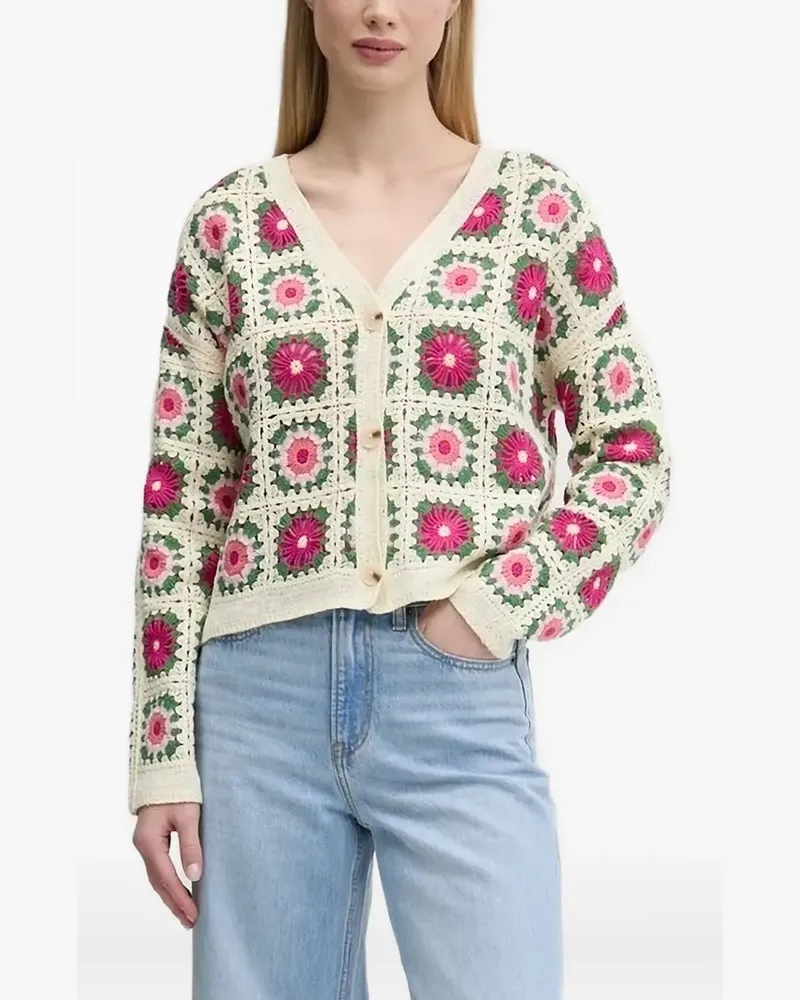 Desigual Gehäkelter Cardigan - Nude Nude