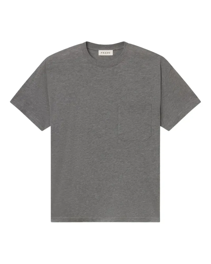 Frame Denim chest-pocket cotton T-shirt - Grau Grau