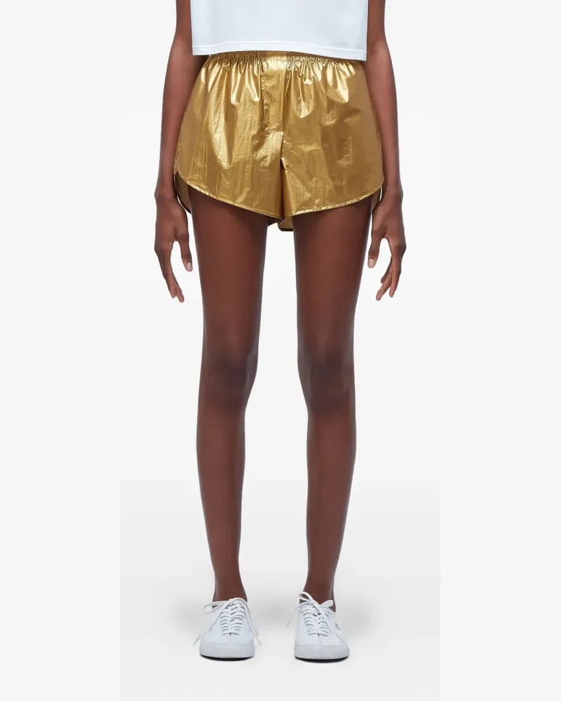 Osklen Shorts aus Metallic-Gold Gold