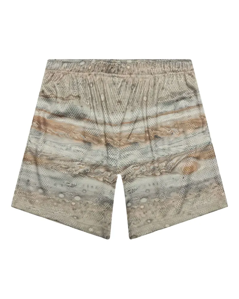 John Elliott + Co Shorts mit Planeten-Print - Beige Beige