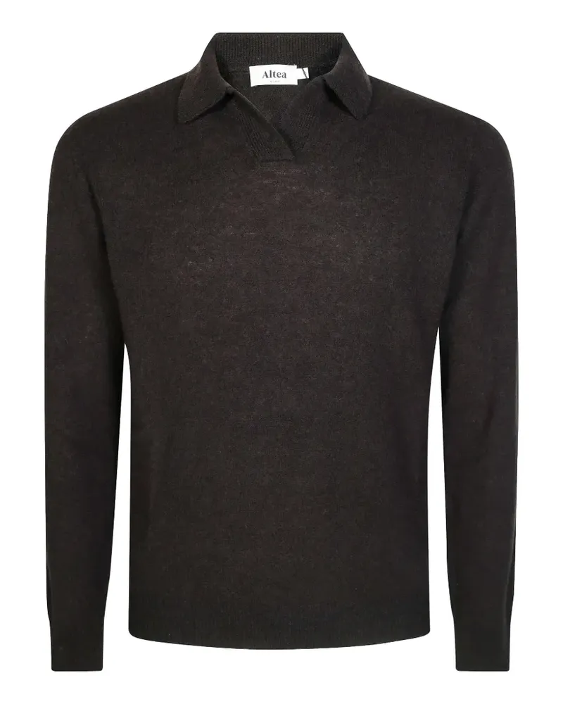 Altea Pullover mit offenem Kragen - Braun Braun