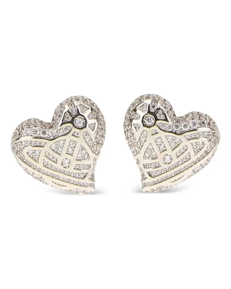 Vivienne Westwood Evangeline Orb Herzohrringe - Silber Silber