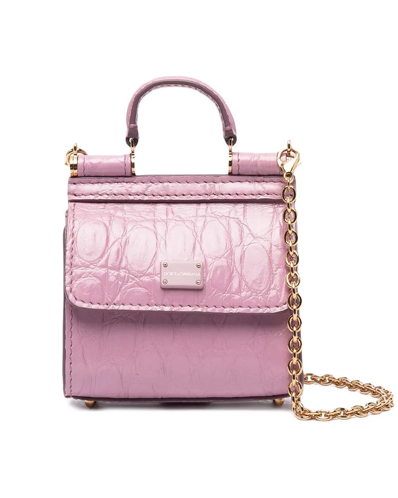 Dolce & Gabbana Mini Sicily 58 Tote Bag - Schwarz Schwarz