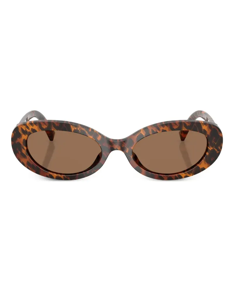 Dolce & Gabbana oval-frame sunglasses - Braun Braun