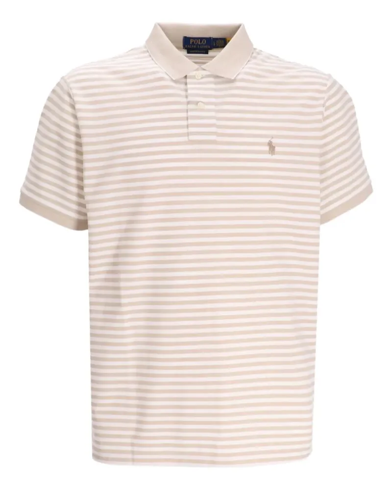 Ralph Lauren Gestreiftes Poloshirt - Nude Nude