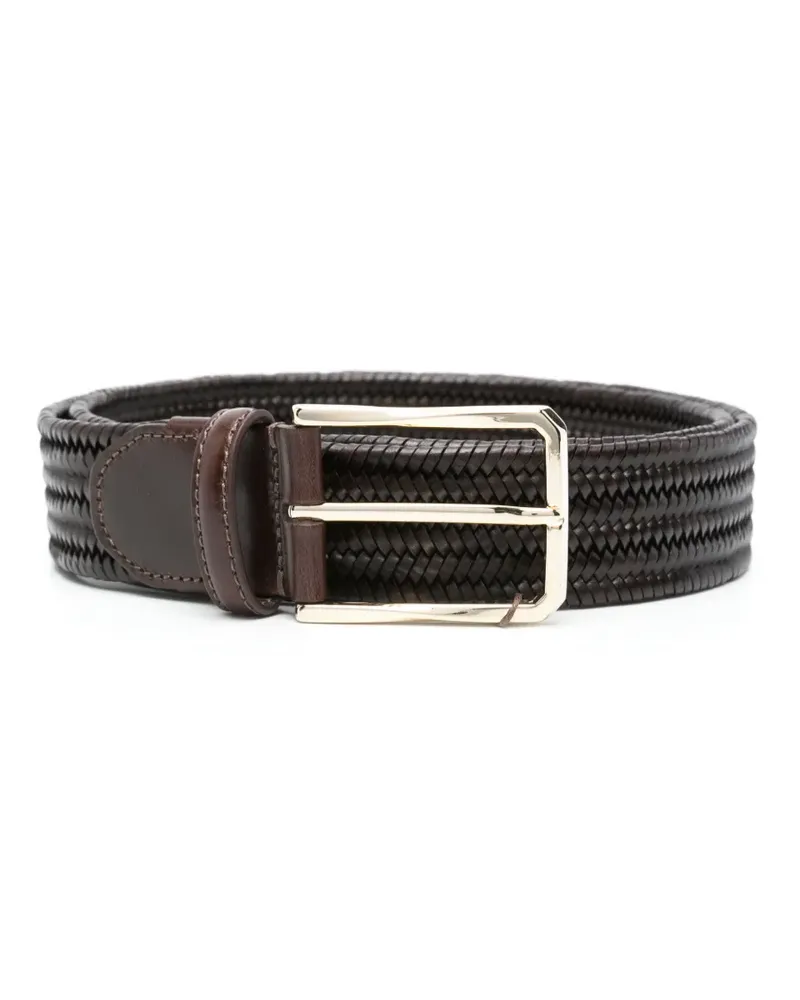 Canali Geflochtener Gürtel - Braun Braun