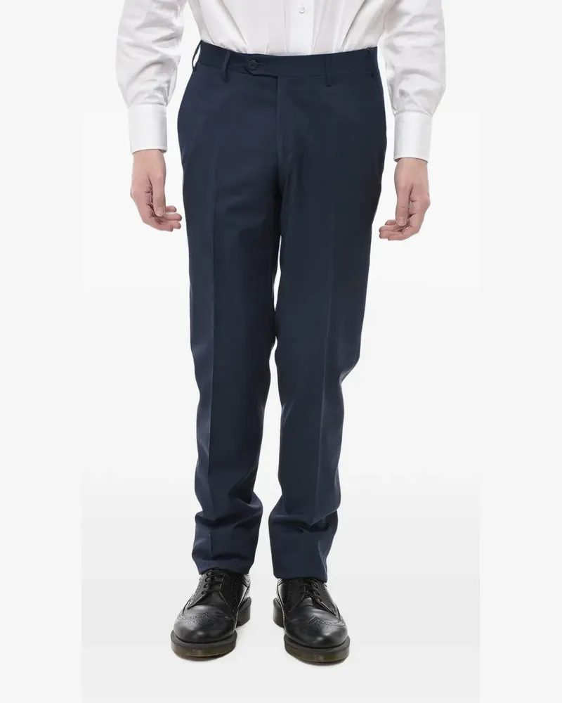 Corneliani Academy virgin wool trousers - Blau Blau