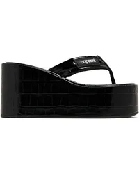 COPERNI Plateau-Sandalen mit Logo Schwarz