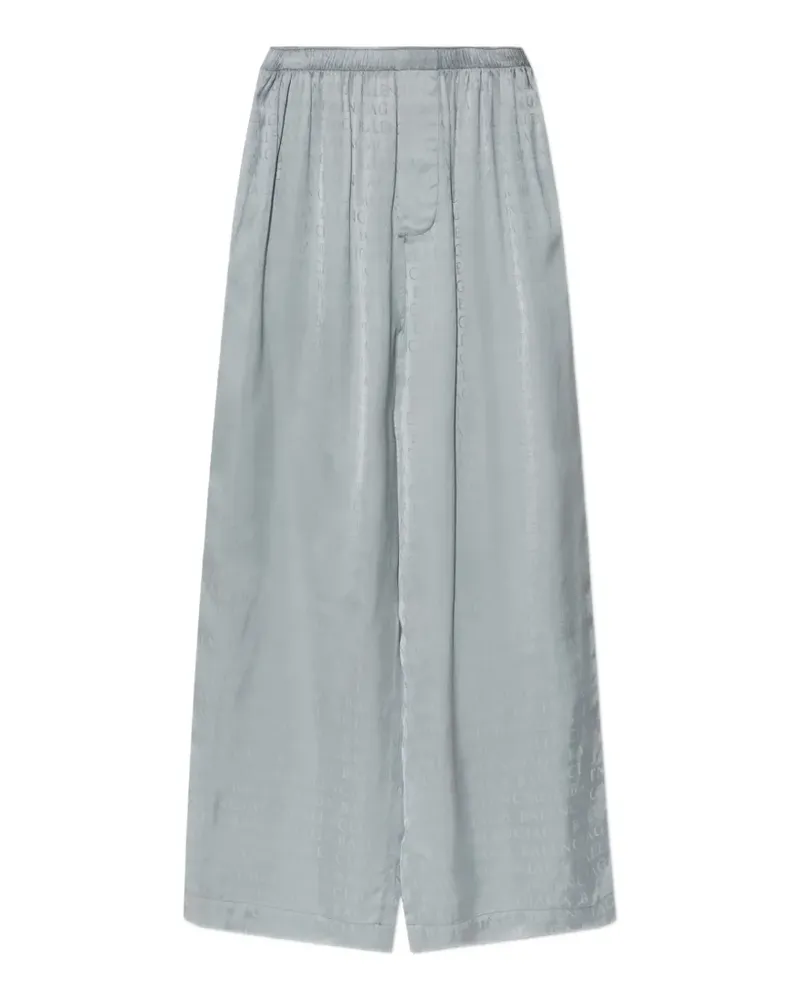 Balenciaga Hose mit Logo-Print - Blau Blau