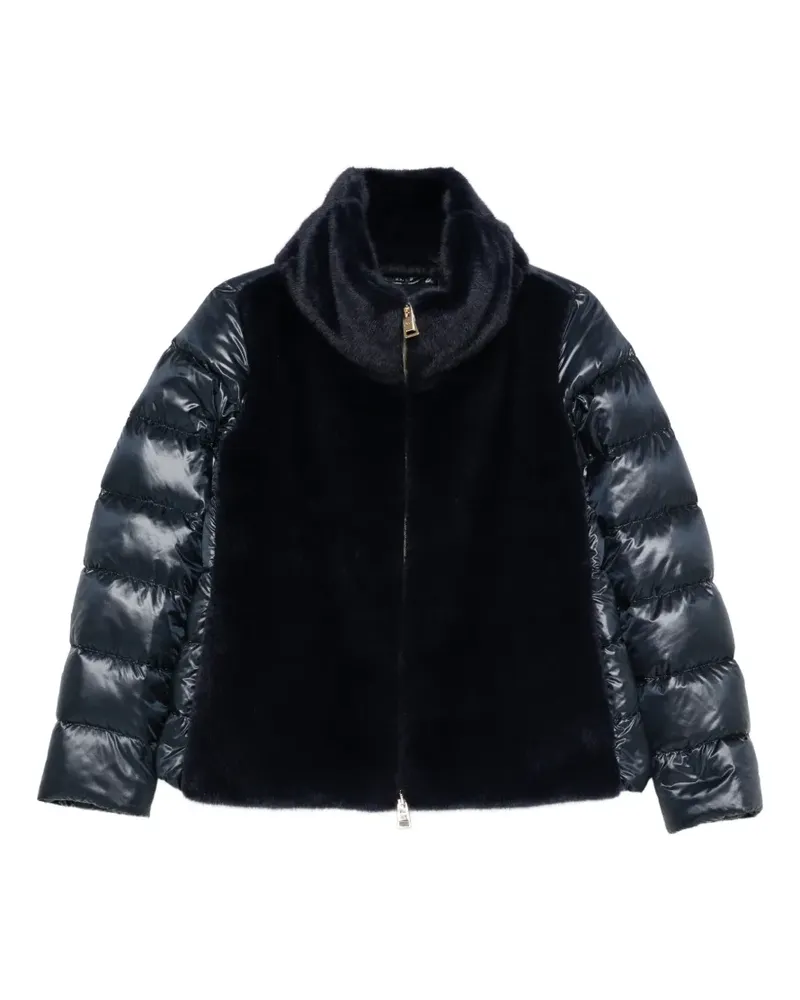 Herno quilted faux-fur jacket - Blau Blau