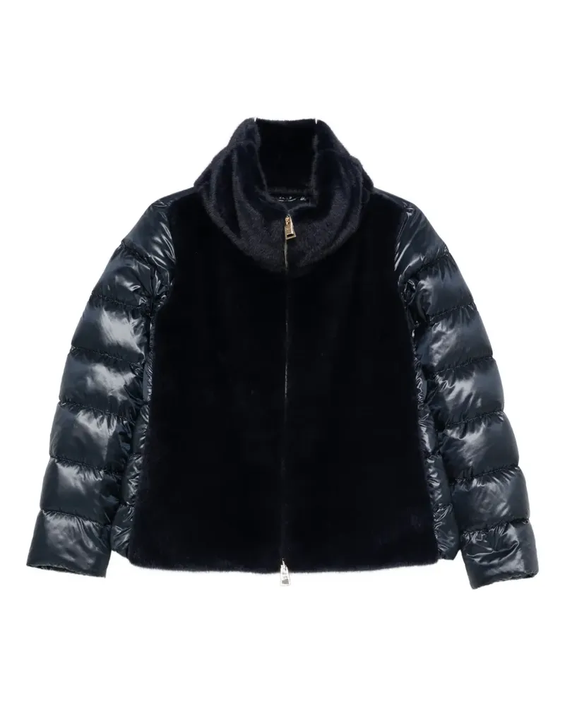 Herno quilted faux-fur jacket - Blau Blau