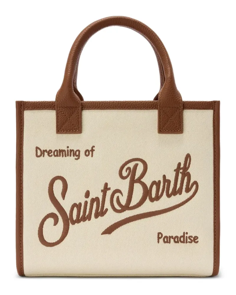 MC2 Saint Barth Saint Barth Tote Bag mit Logo-Stickerei - Nude Nude