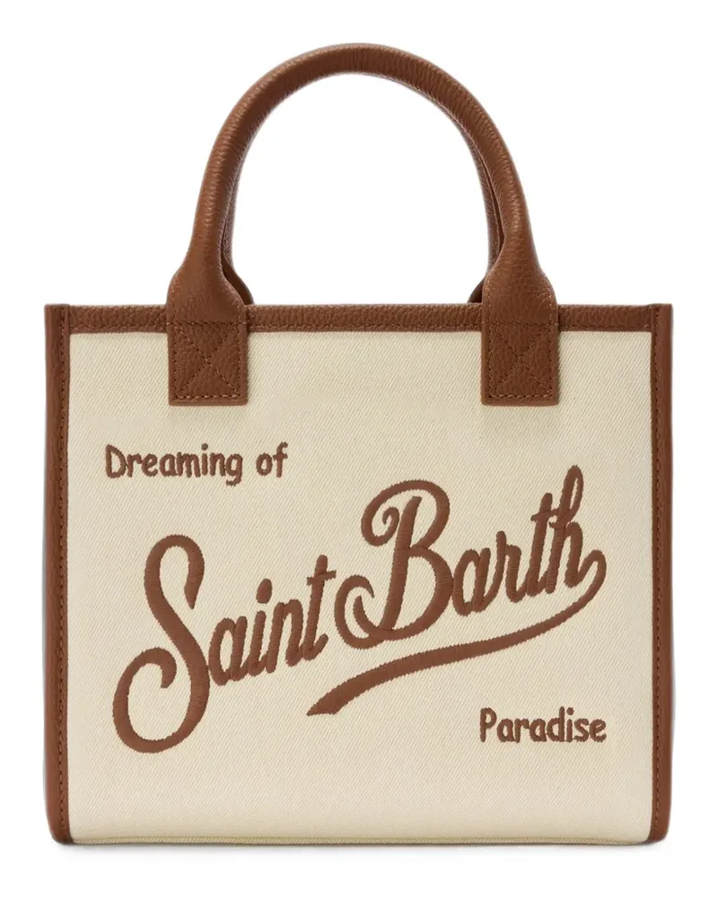 MC2 Saint Barth Saint Barth Tote Bag mit Logo-Stickerei - Nude Nude