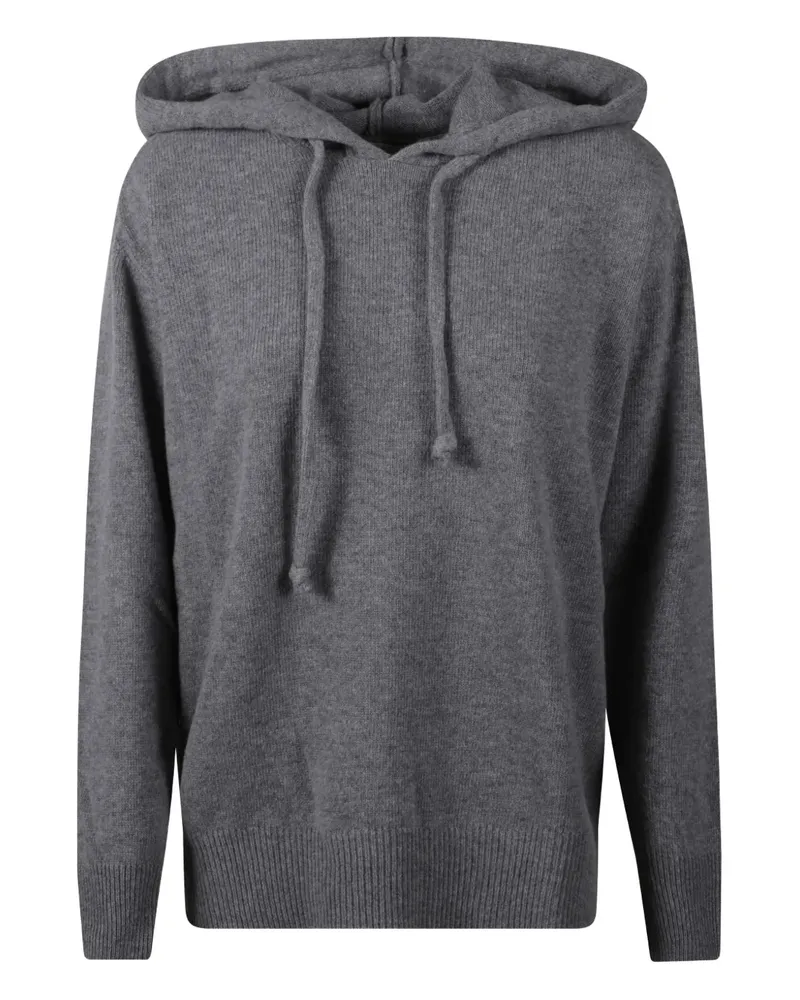 Jucca Melierter Strick-Hoodie - Grau Grau